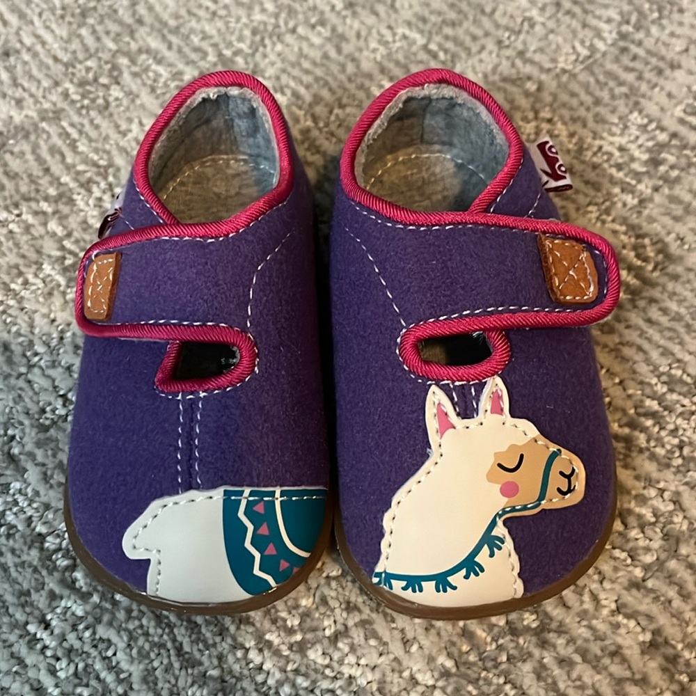 Never worn - purple toddler shoes